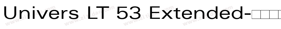 Univers LT 53 Extended字体转换